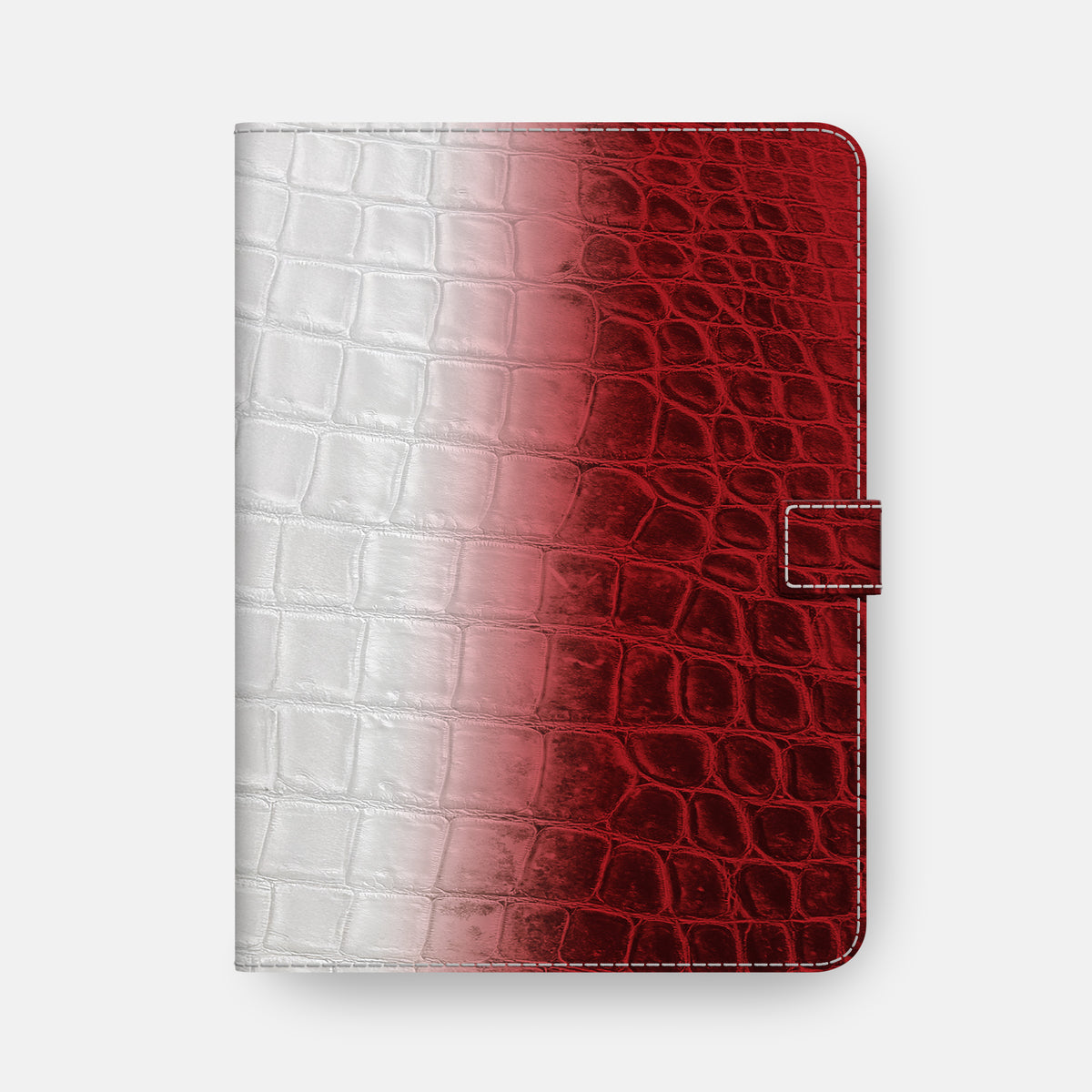 Red iPad Pro 12.9-inch Folio Case Himalayan Crocodile -4 | Red