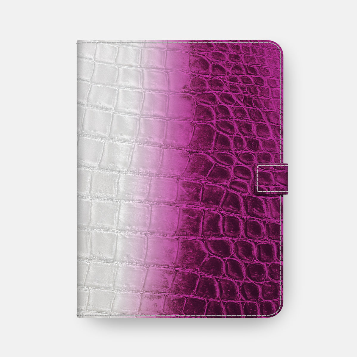 Fuchsia iPad Pro 13-inch Folio Case Himalayan Crocodile -4 | Fuchsia
