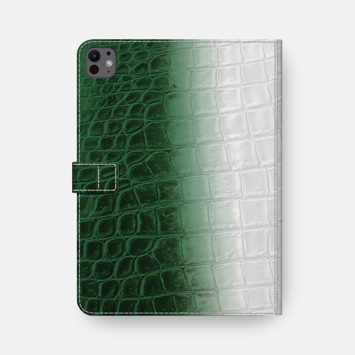 Green iPad Pro 13-inch Folio Case Himalayan Crocodile -5 | Green