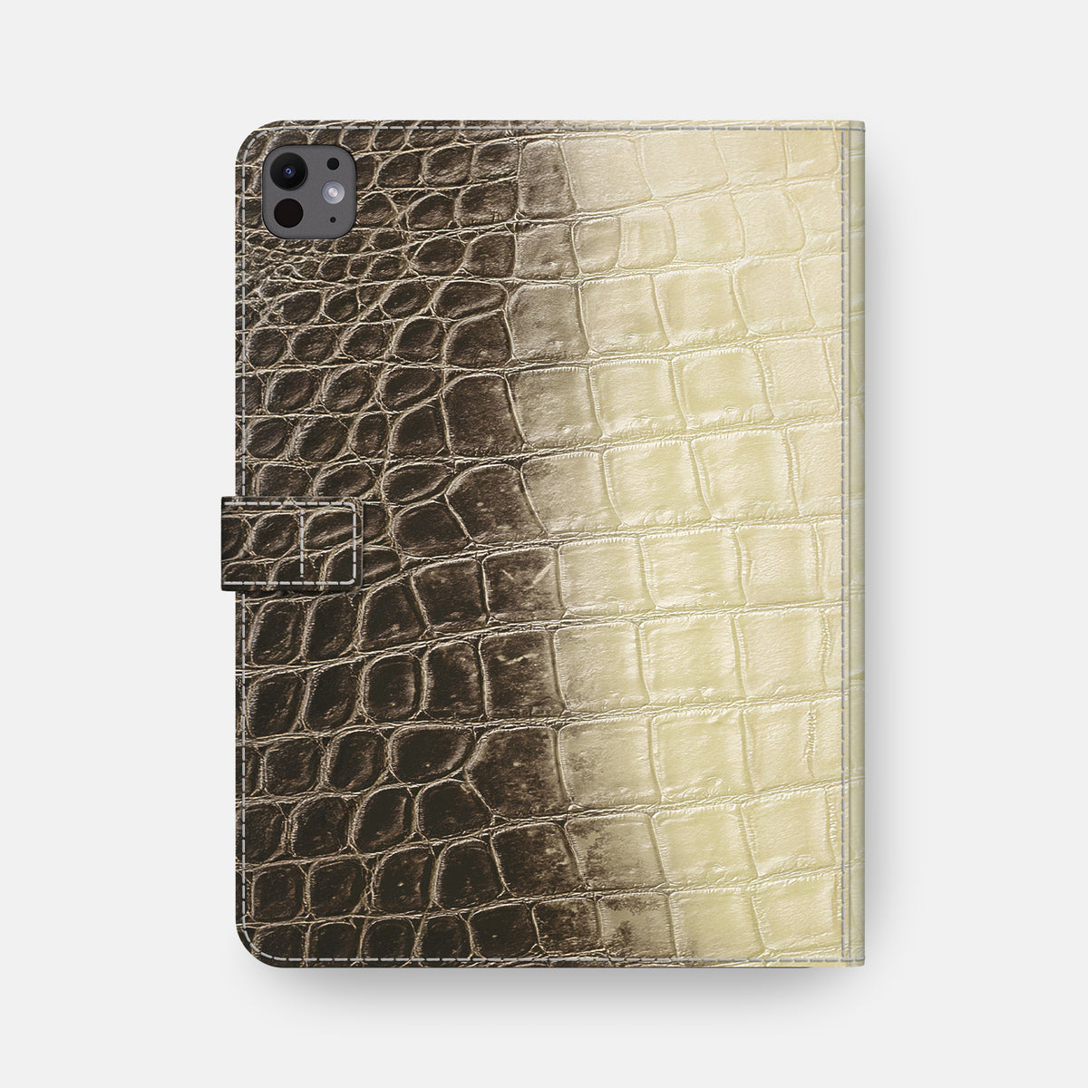 Natural iPad Pro 13-inch Folio Case Himalayan Crocodile -5 | Natural