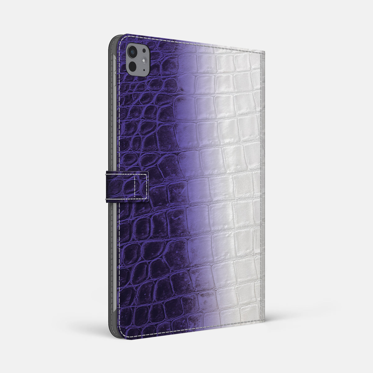 Purple iPad Pro 13-inch Folio Case Himalayan Crocodile -1 | Purple