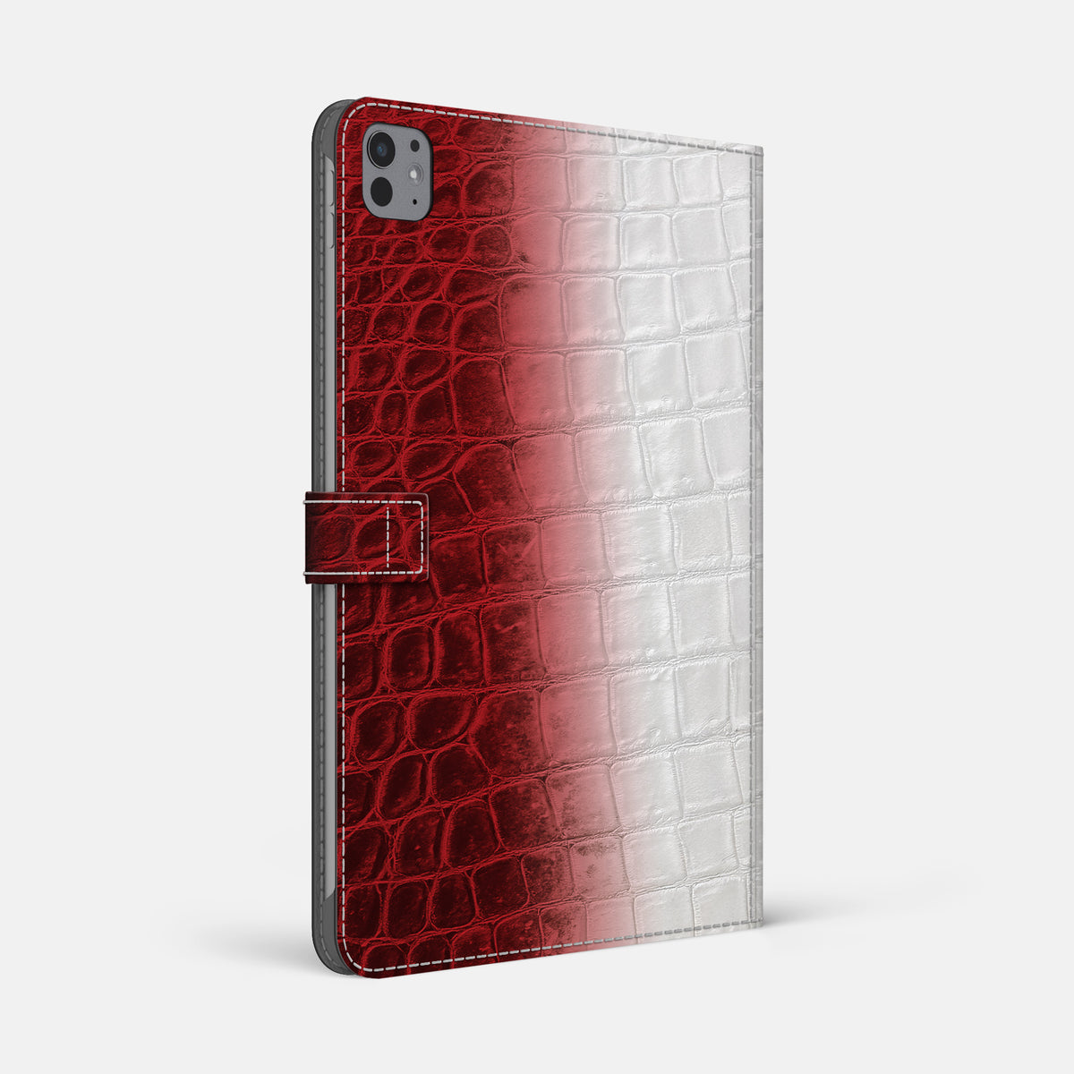 Red iPad Pro 13-inch Folio Case Himalayan Crocodile -1 | Red