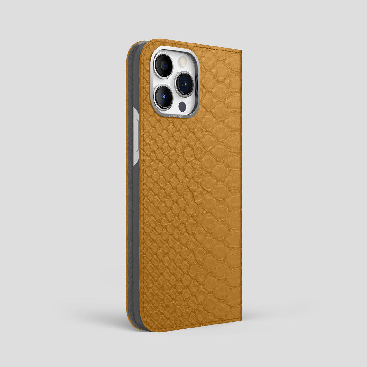 Honey iPhone 15 Pro Max Folio Case Python with Steel Metal -1 | Honey-Steel
