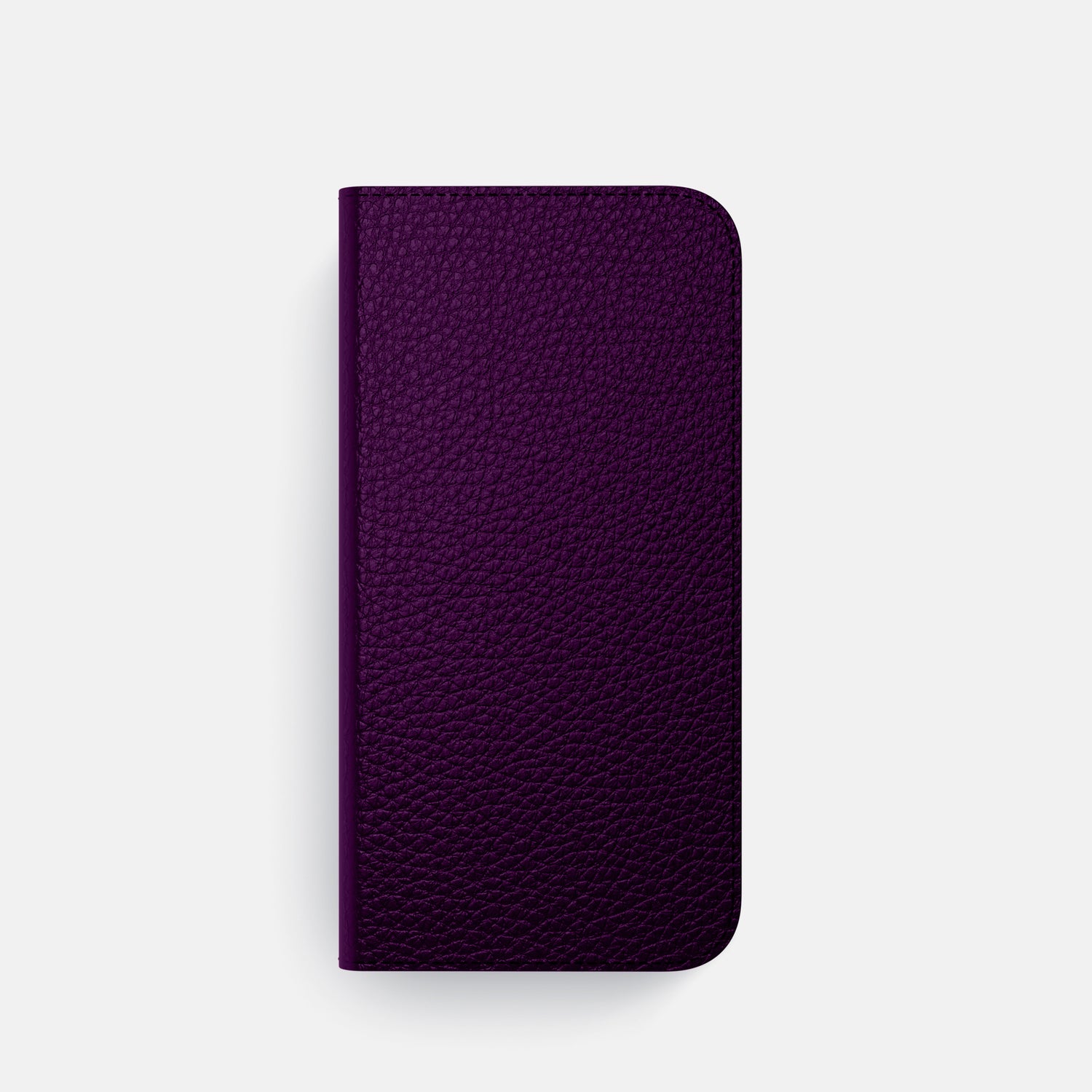 Violet iPhone 16 Pro Folio Case Calf with Steel Metal -4 | Violet-Steel