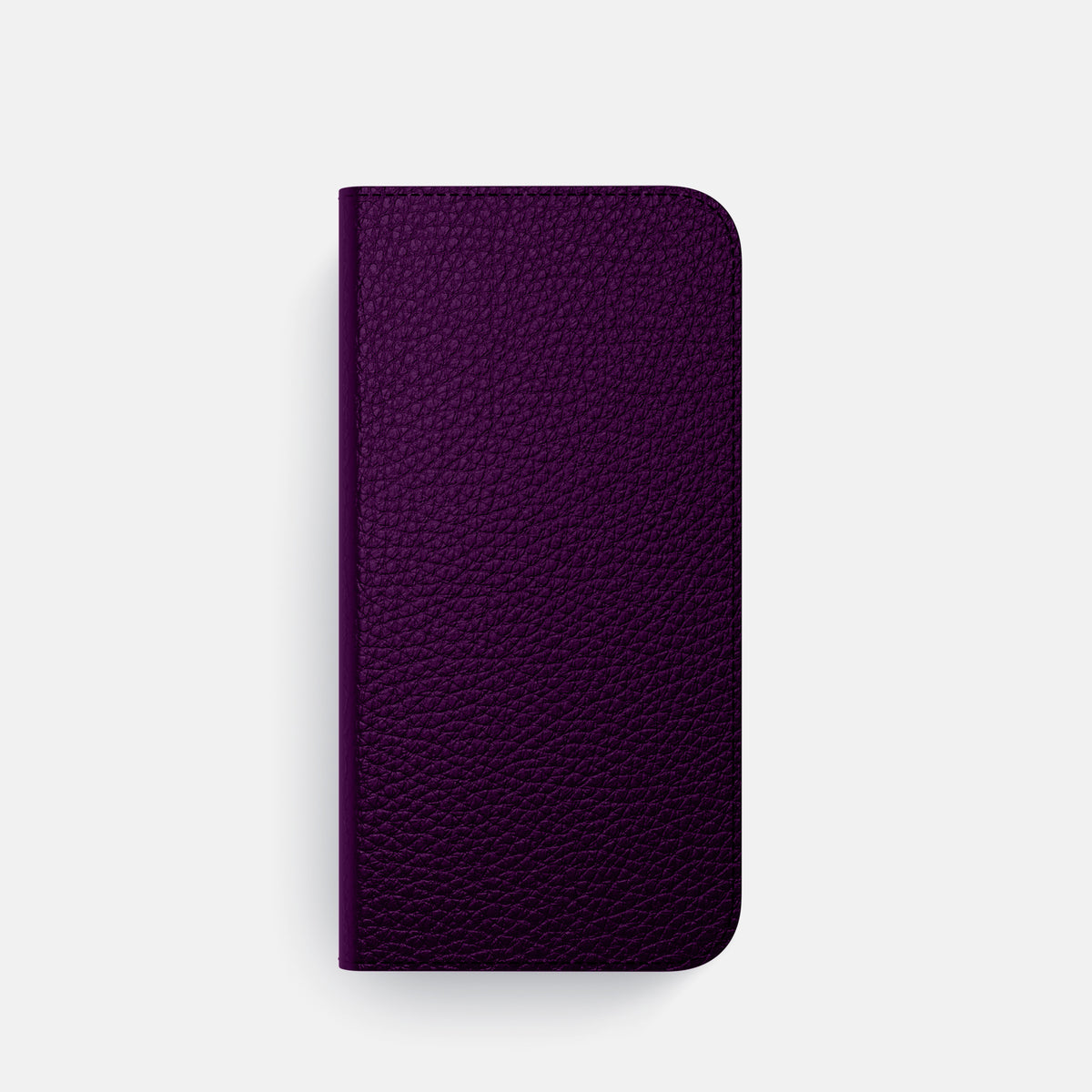 Violet iPhone 16 Pro Folio Case Calf with Steel Metal -4 | Violet-Steel
