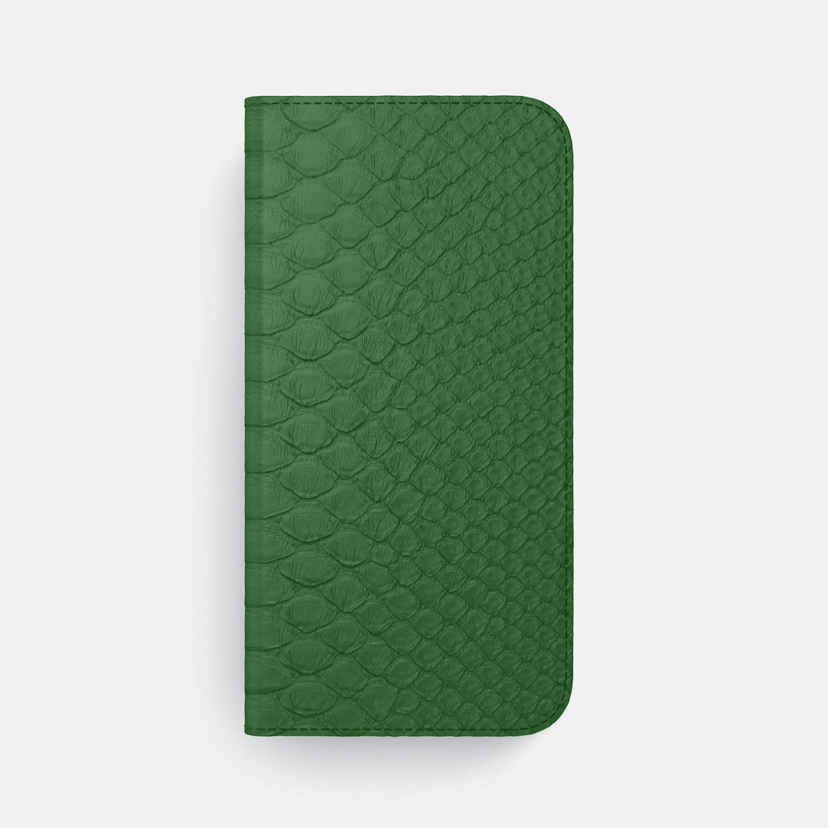 Green iPhone 16 Pro Max Folio Case Python with Steel Metal -4 | Green-Steel