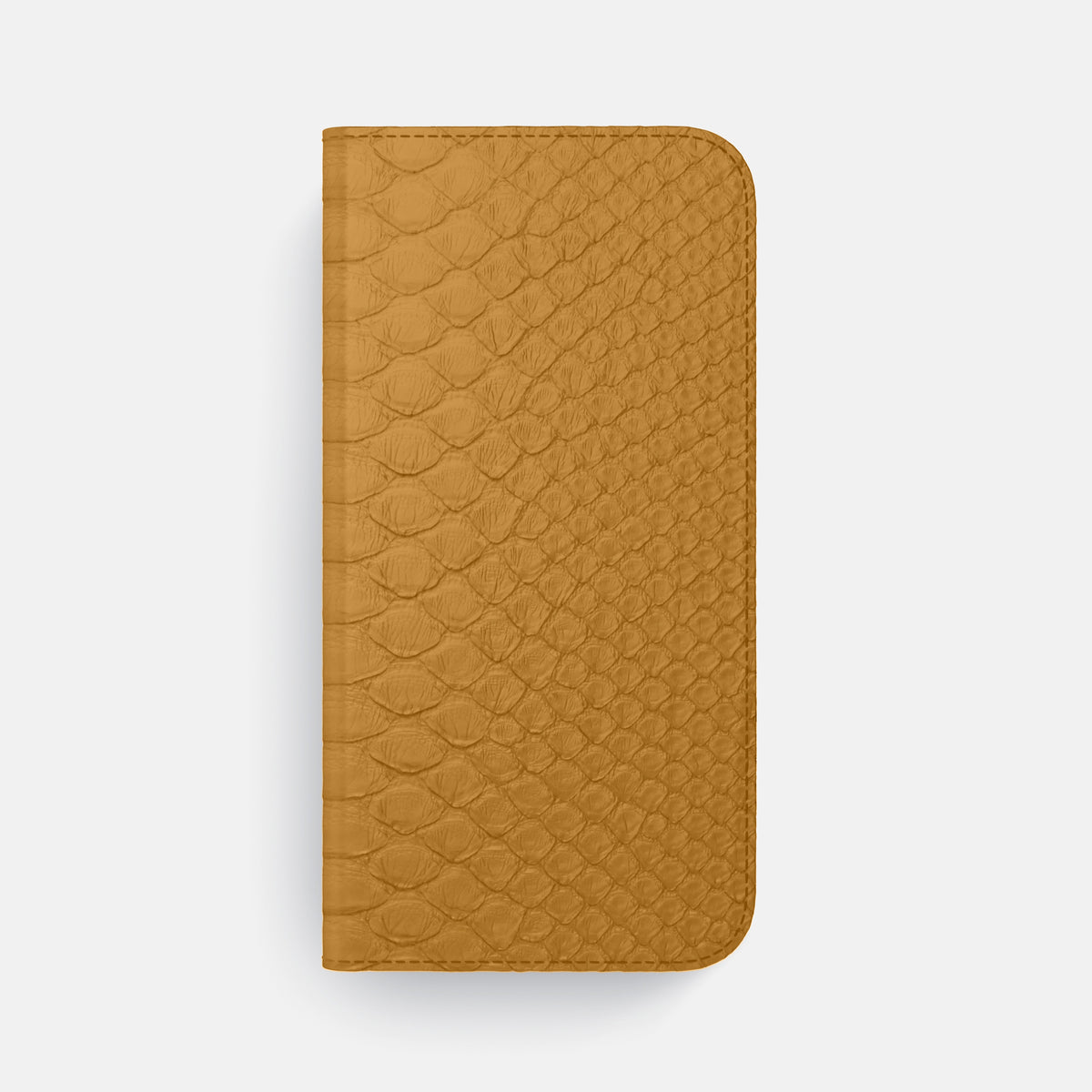 Honey iPhone 16 Pro Max Folio Case Python with Black Metal -4 | Honey-Black