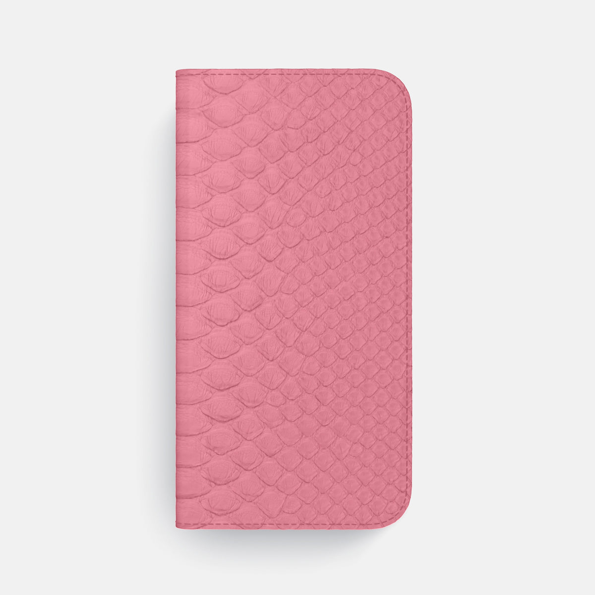 Pink iPhone 16 Pro Max Folio Case Python with Black Metal -4 | Pink-Black
