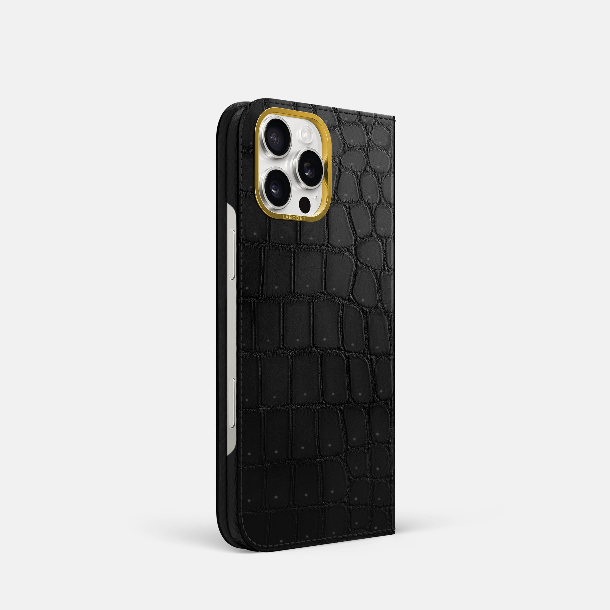 Folio Case For iPhone 16 Pro In Porosus Crocodile – Labodet
