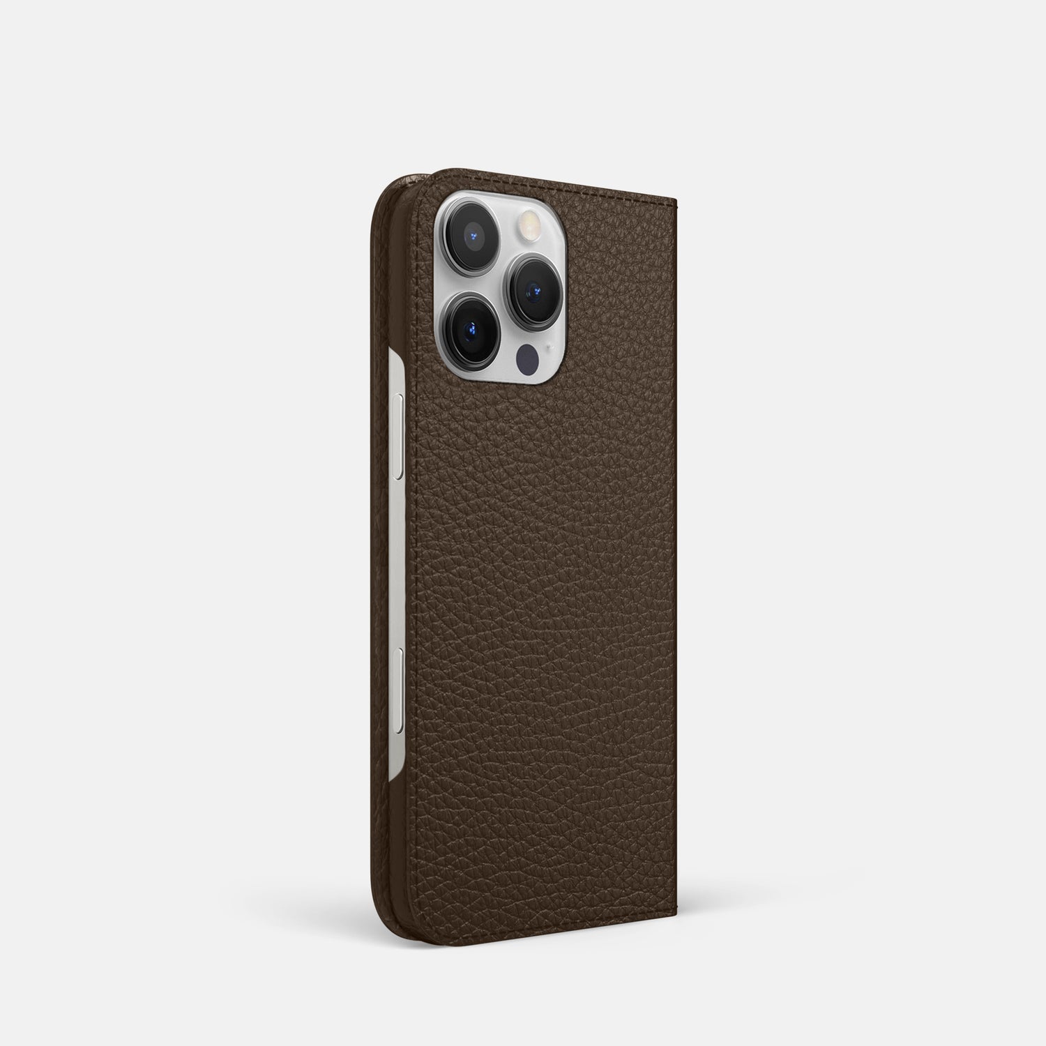 Dark Brown iPhone 16 Pro Folio Case Calf -1 | Dark-Brown