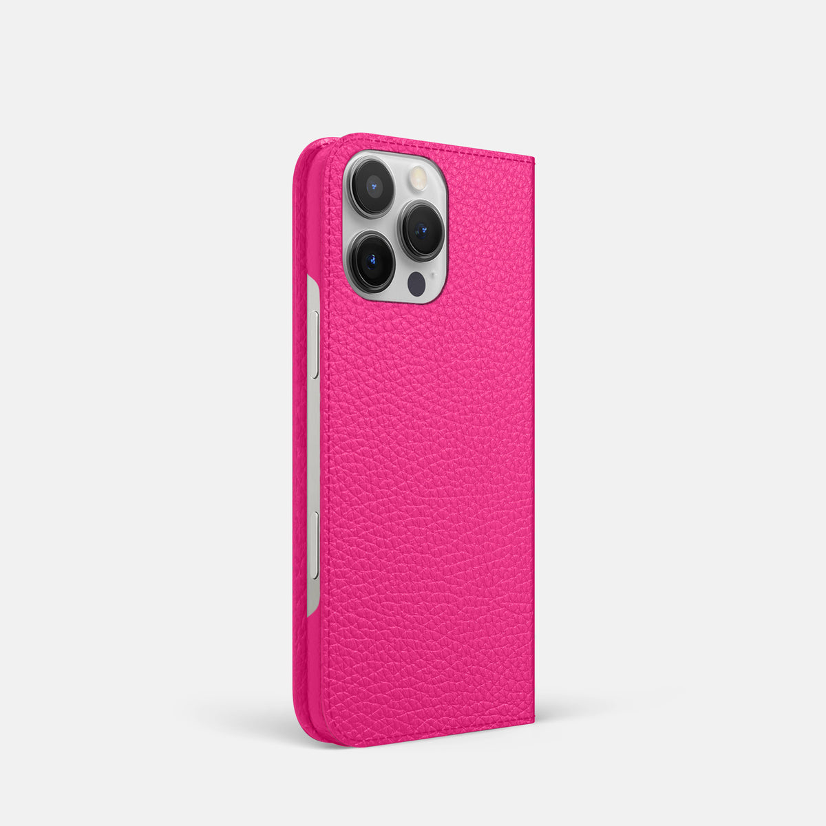 Magenta iPhone 16 Pro Folio Case Calf -1 | Magenta