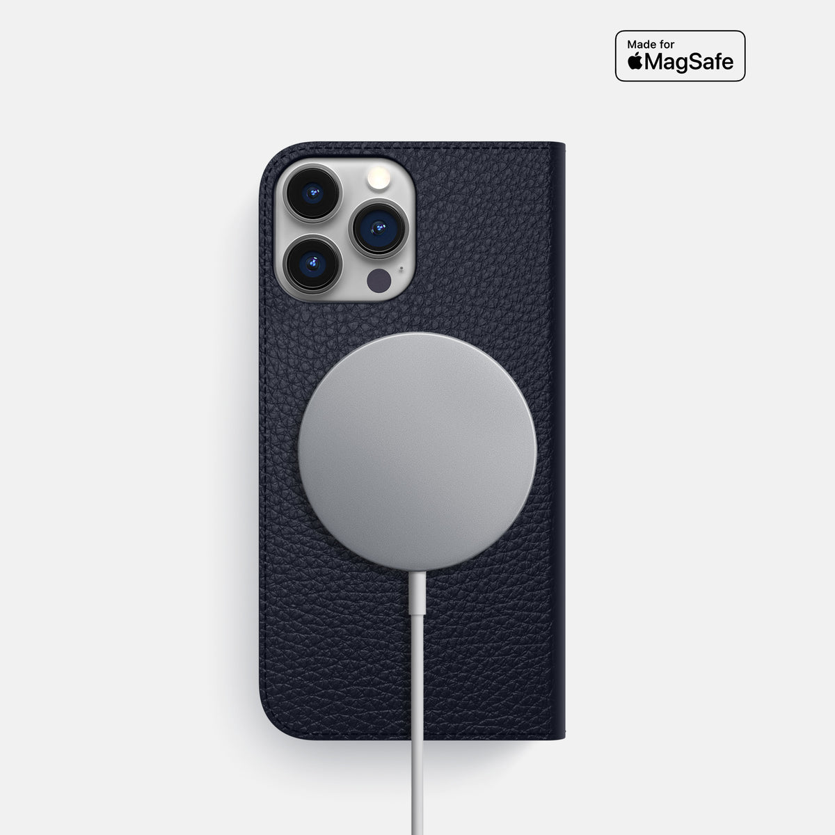 Marine iPhone 16 Pro Folio Case Calf -3 | Marine