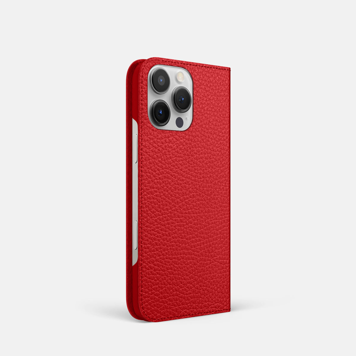 Red iPhone 16 Pro Folio Case Calf -1 | Red