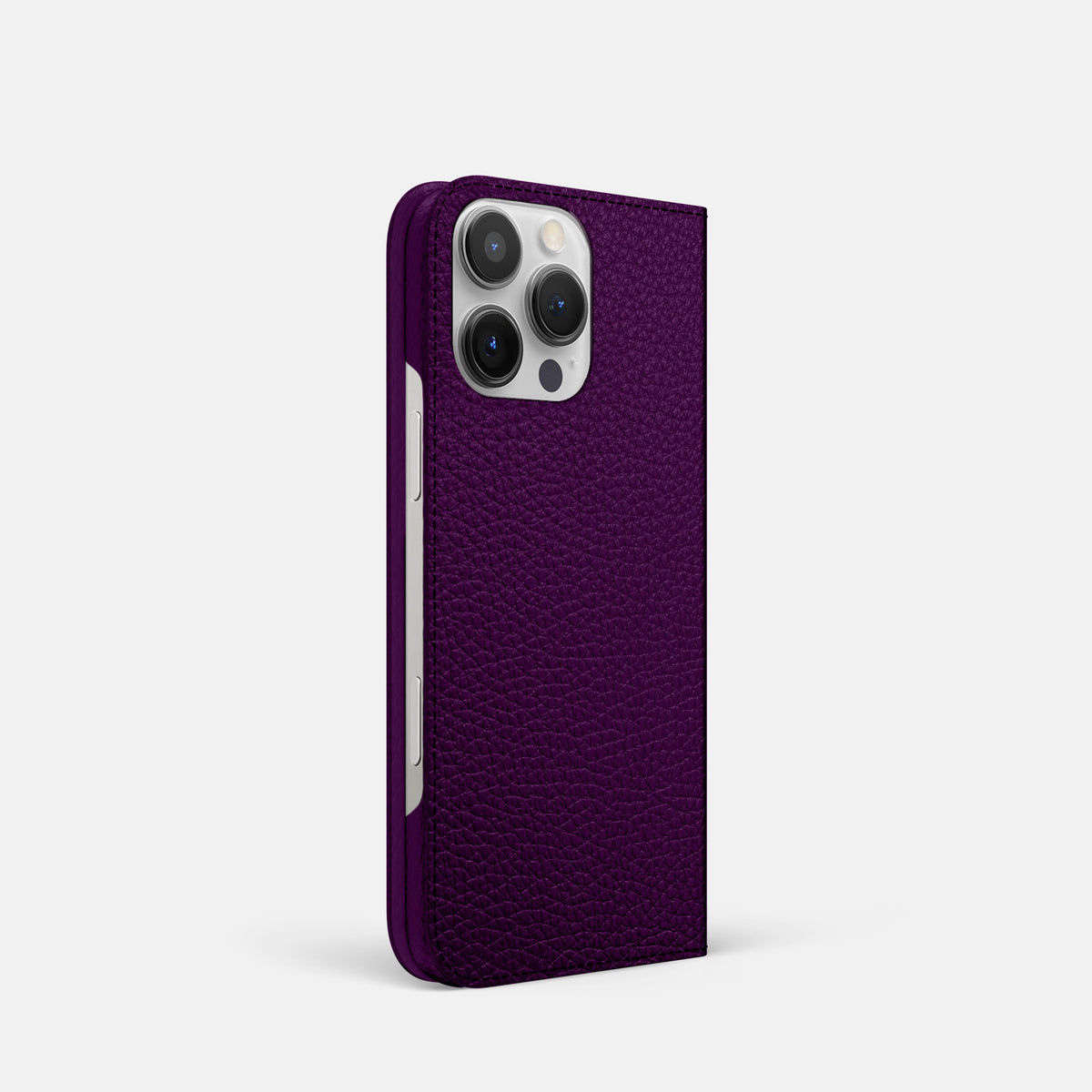 Violet iPhone 16 Pro Folio Case Calf -1 | Violet
