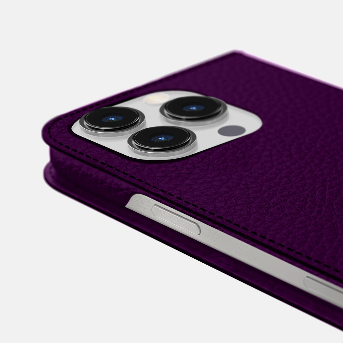 Violet iPhone 16 Pro Folio Case Calf -5 | Violet