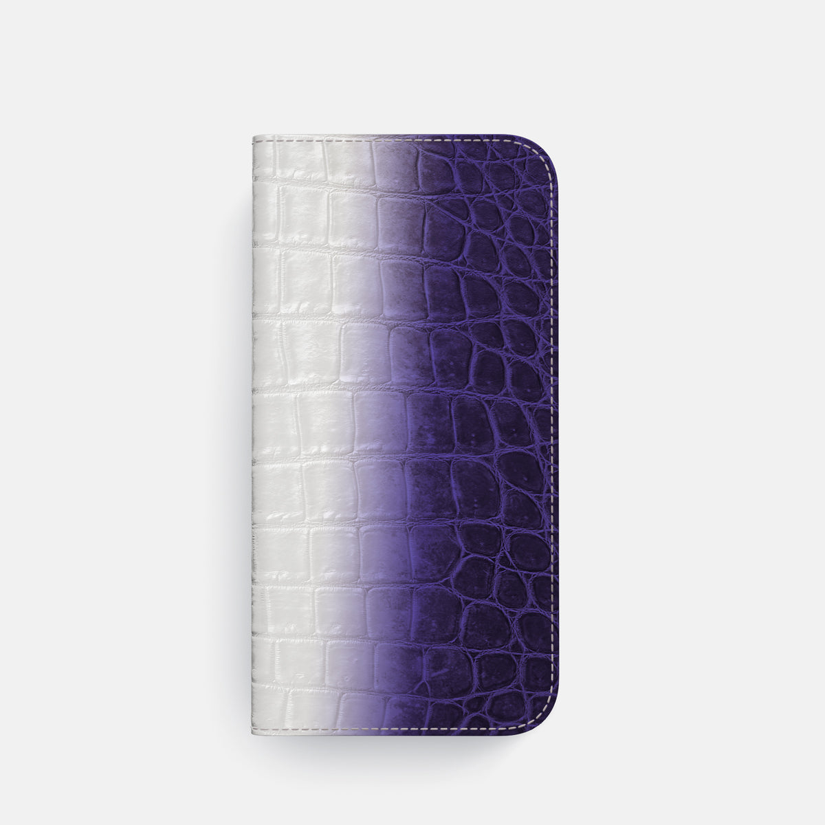 Purple iPhone 16 Pro Folio Case Himalayan Crocodile -4 | Purple