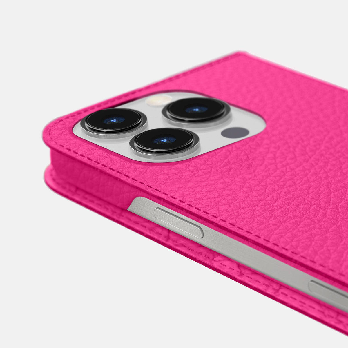 Magenta iPhone 16 Pro Max Folio Case Calf -5 | Magenta