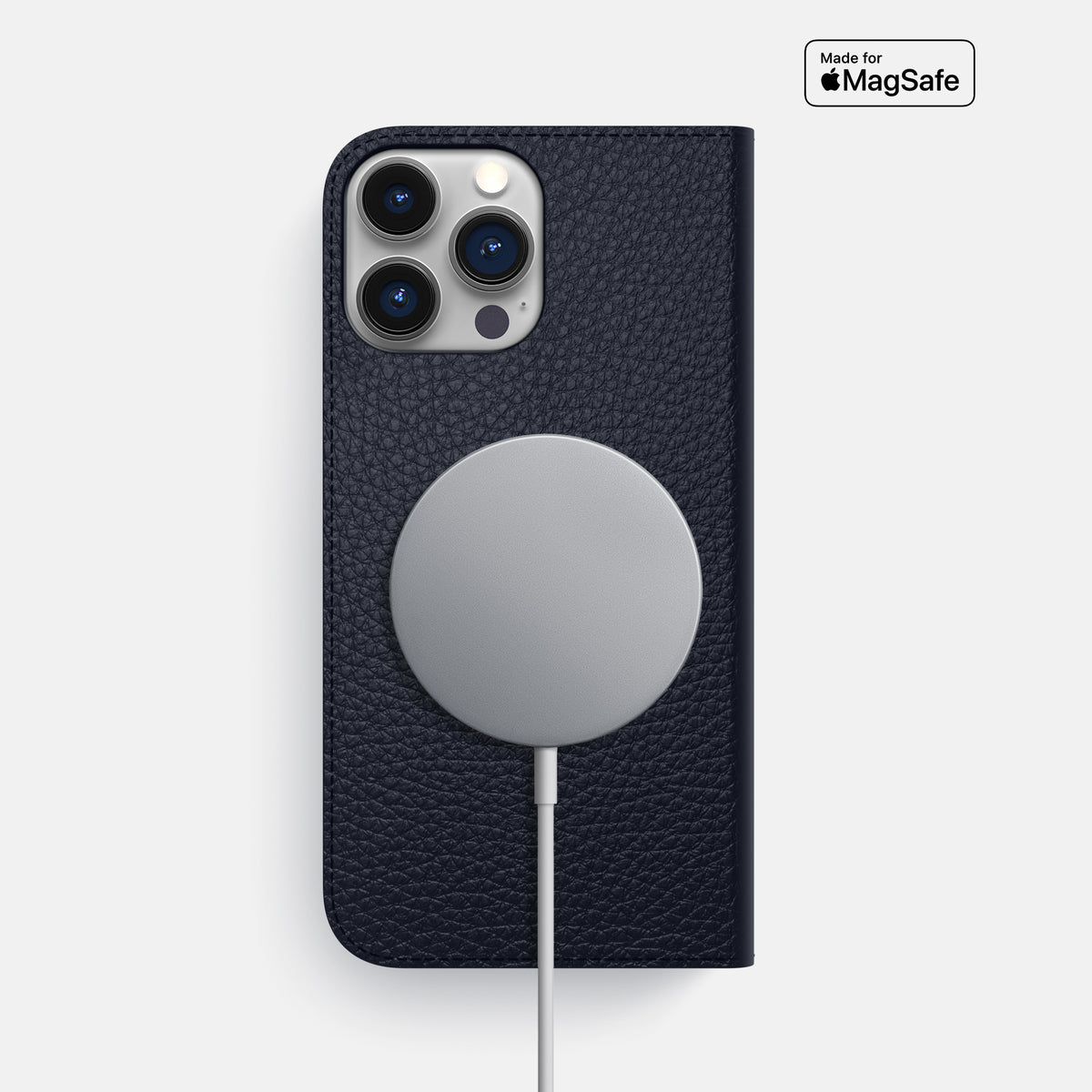 Marine iPhone 16 Pro Max Folio Case Calf -3 | Marine