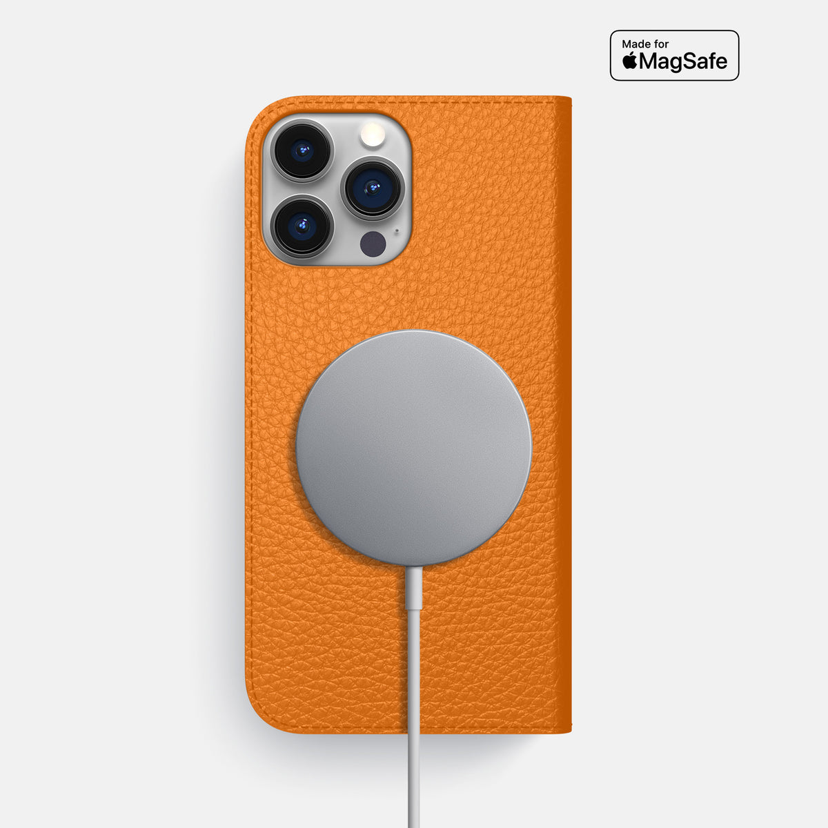 Orange iPhone 16 Pro Max Folio Case Calf -3 | Orange