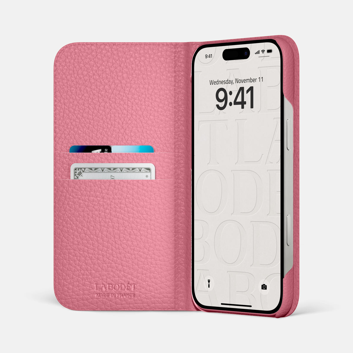 Pink iPhone 16 Pro Max Folio Case Calf -2 | Pink