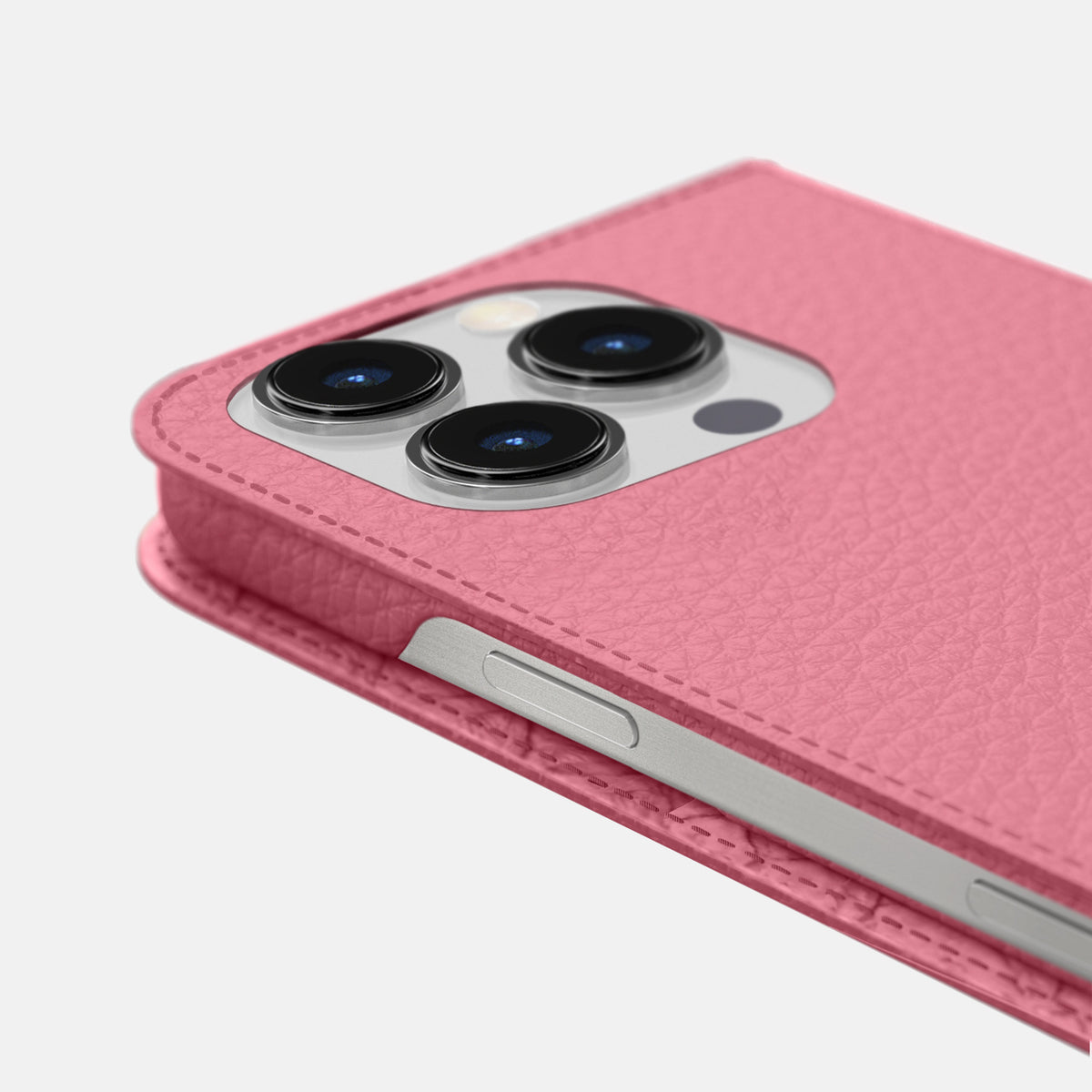Pink iPhone 16 Pro Max Folio Case Calf -5 | Pink