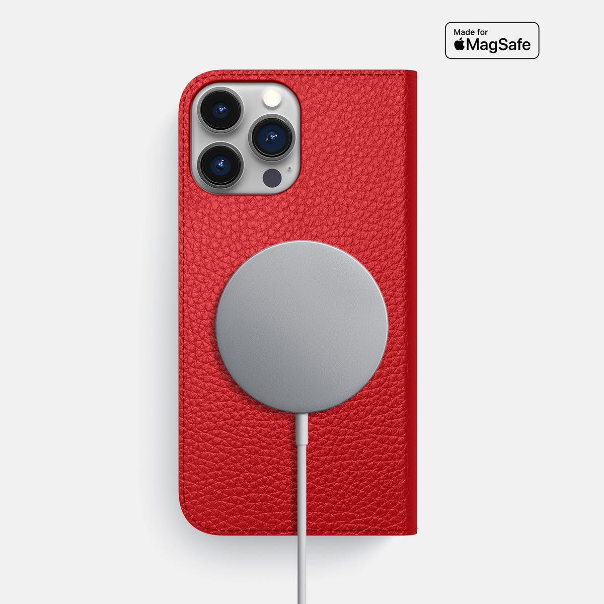 Red iPhone 16 Pro Max Folio Case Calf -3 | Red