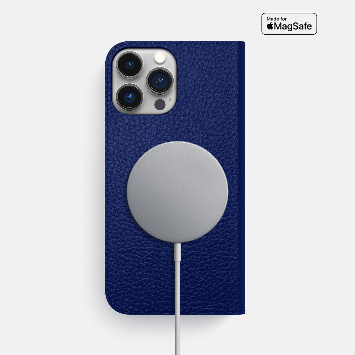 Royal Blue iPhone 16 Pro Max Folio Case Calf -3 | Royal-Blue