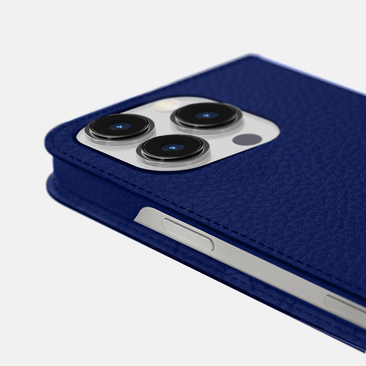 Royal Blue iPhone 16 Pro Max Folio Case Calf -5 | Royal-Blue