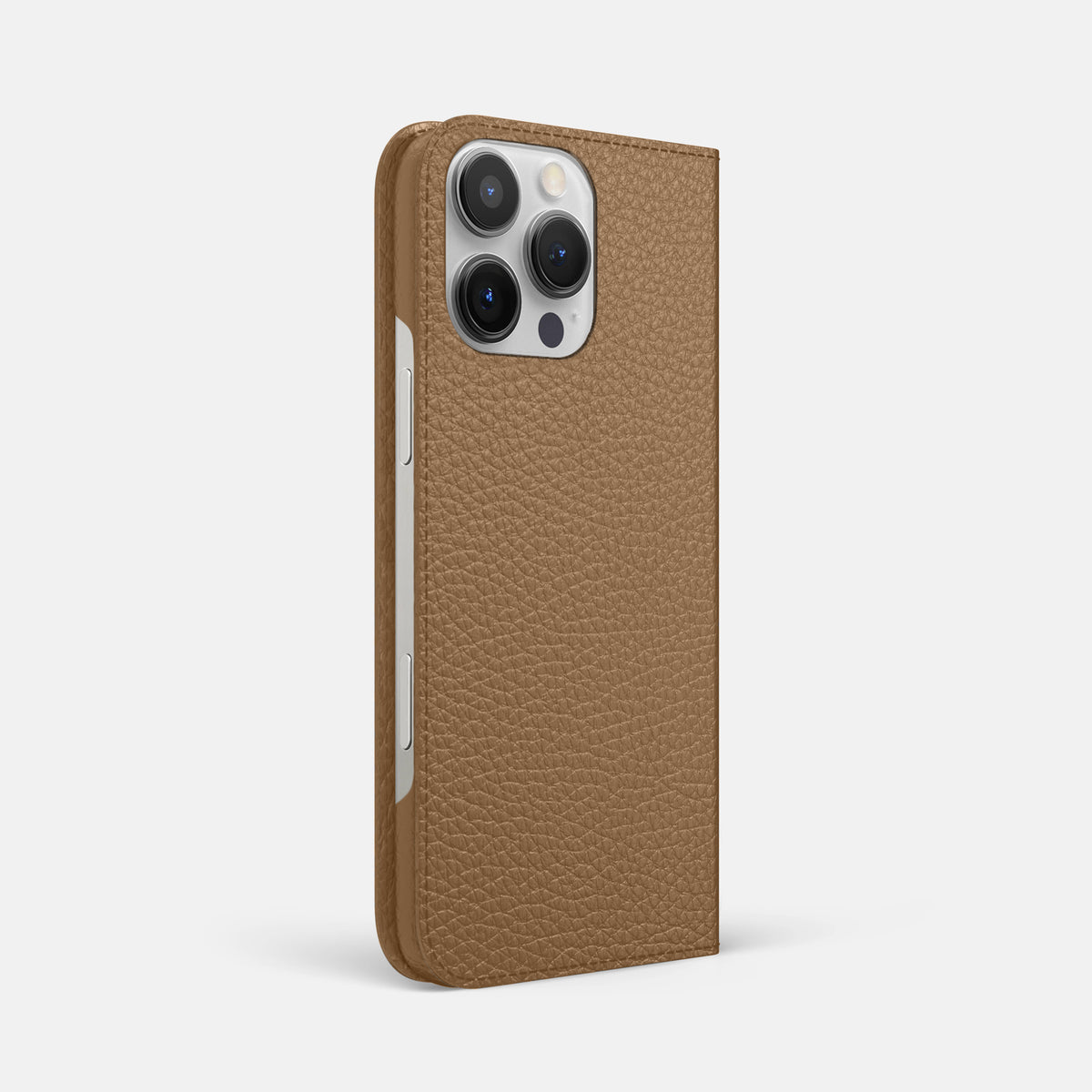 Taupe iPhone 16 Pro Max Folio Case Calf -1 | Taupe