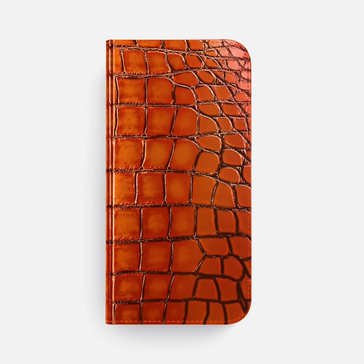 Clay-Court iPhone 16 Pro Folio Case Patina Alligator -4 | Clay-Court