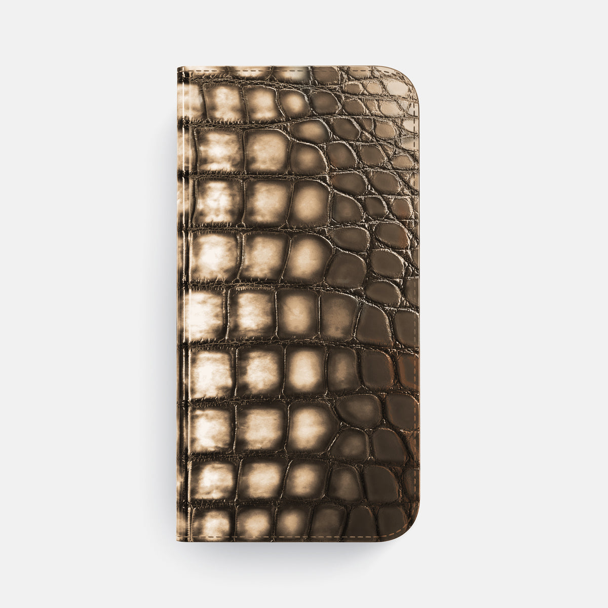 Etoupe iPhone 16 Pro Folio Case Patina Alligator -4 | Etoupe