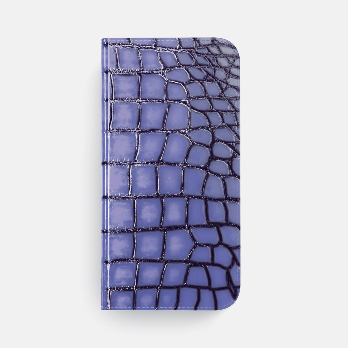 Lilac iPhone 16 Pro Folio Case Patina Alligator -4 | Lilac