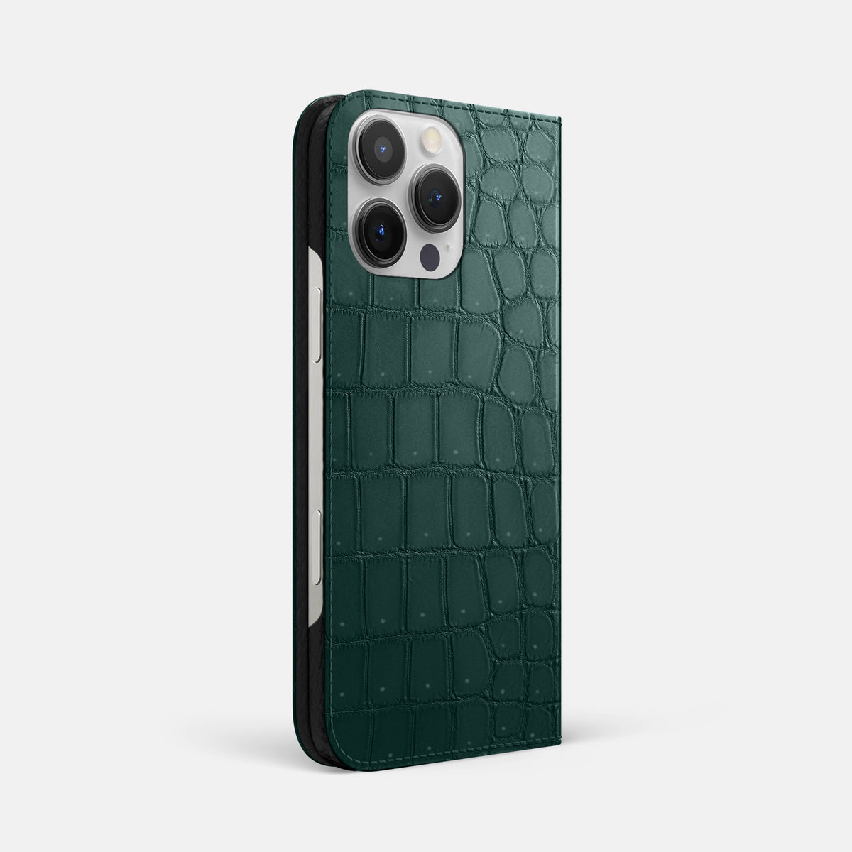 Dark-Forest iPhone 16 Pro Max Folio Case Porosus Crocodile -1 | Dark-Forest