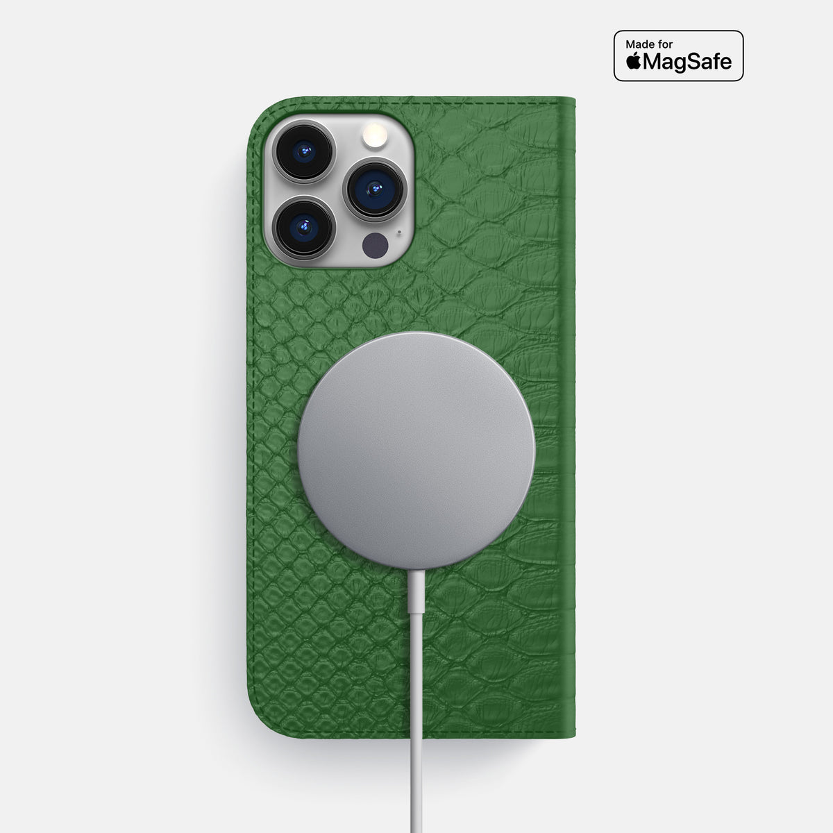 Green iPhone 16 Pro Max Folio Case Python -3 | Green