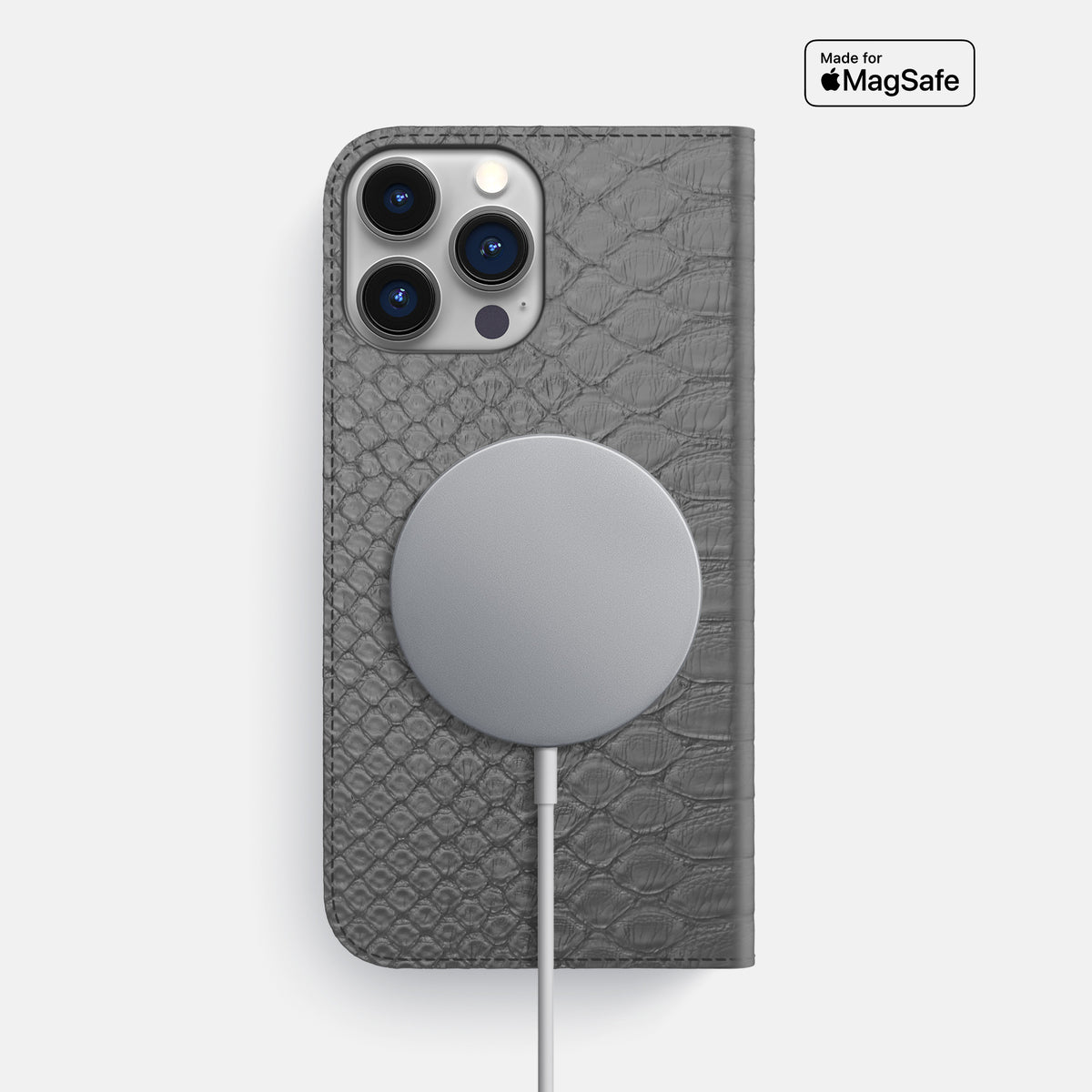 Grey iPhone 16 Pro Max Folio Case Python -3 | Grey
