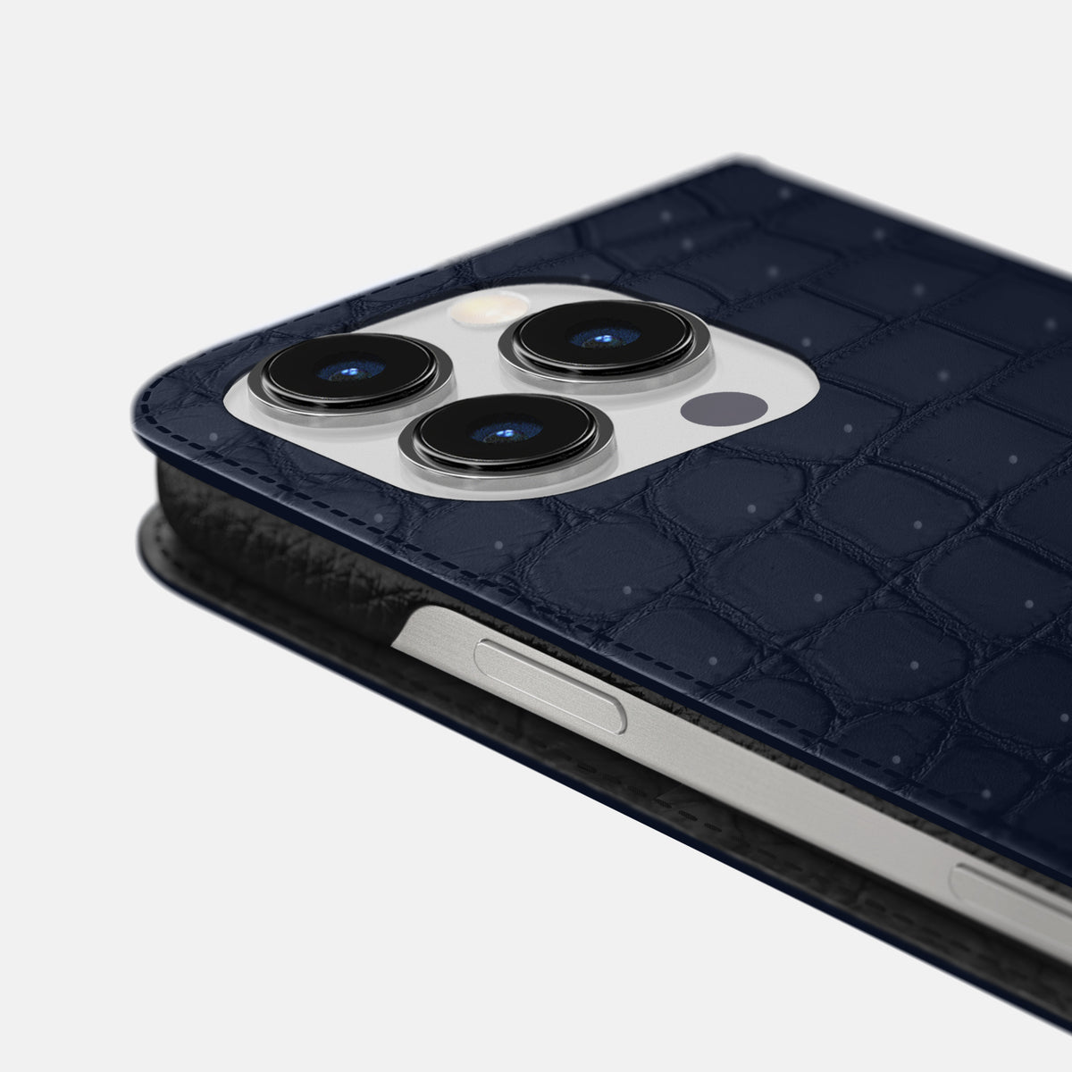 Deep Blue Sea iPhone 16 Pro Folio Case Porosus Crocodile -5 | Deep-Blue-Sea
