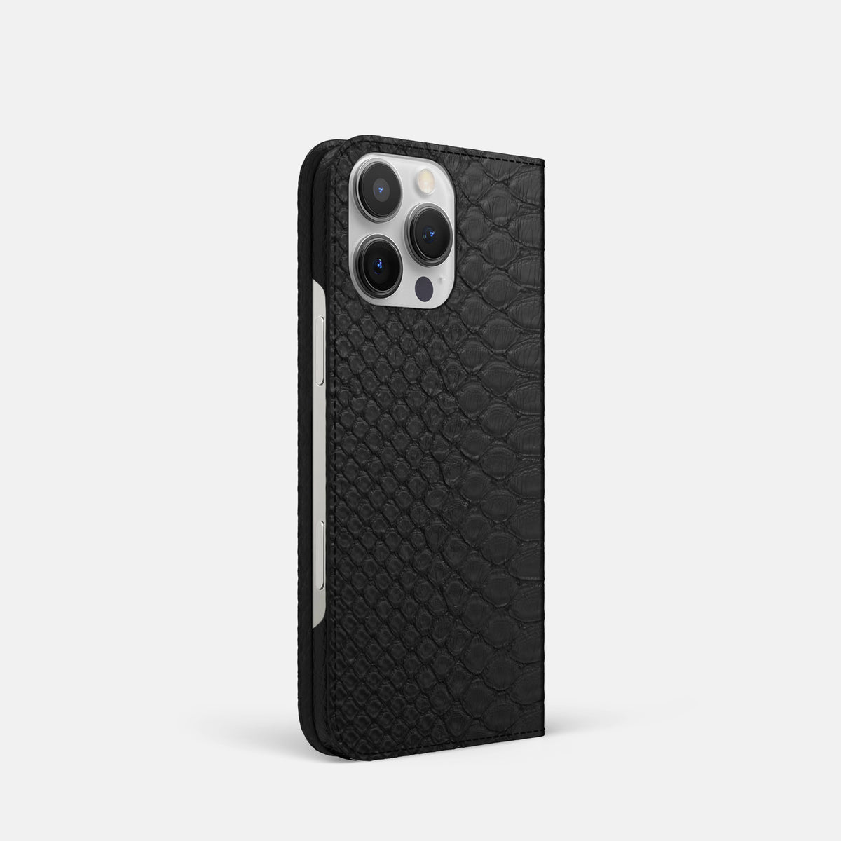 Black iPhone 16 Pro Folio Case Python -1 | Black