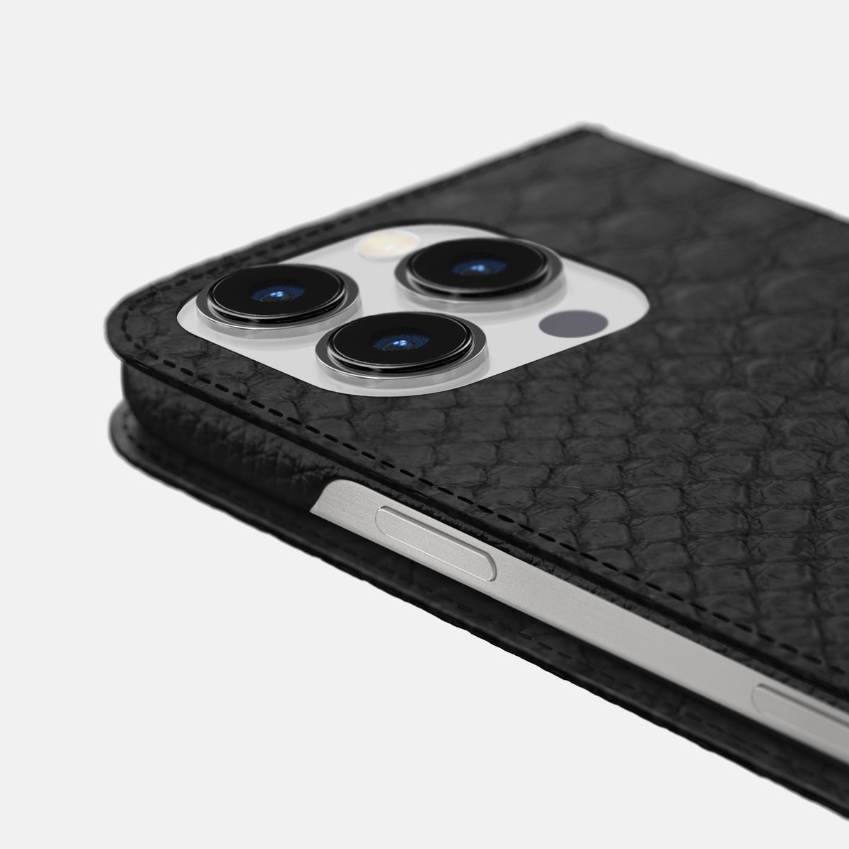 Black iPhone 16 Pro Folio Case Python -5 | Black