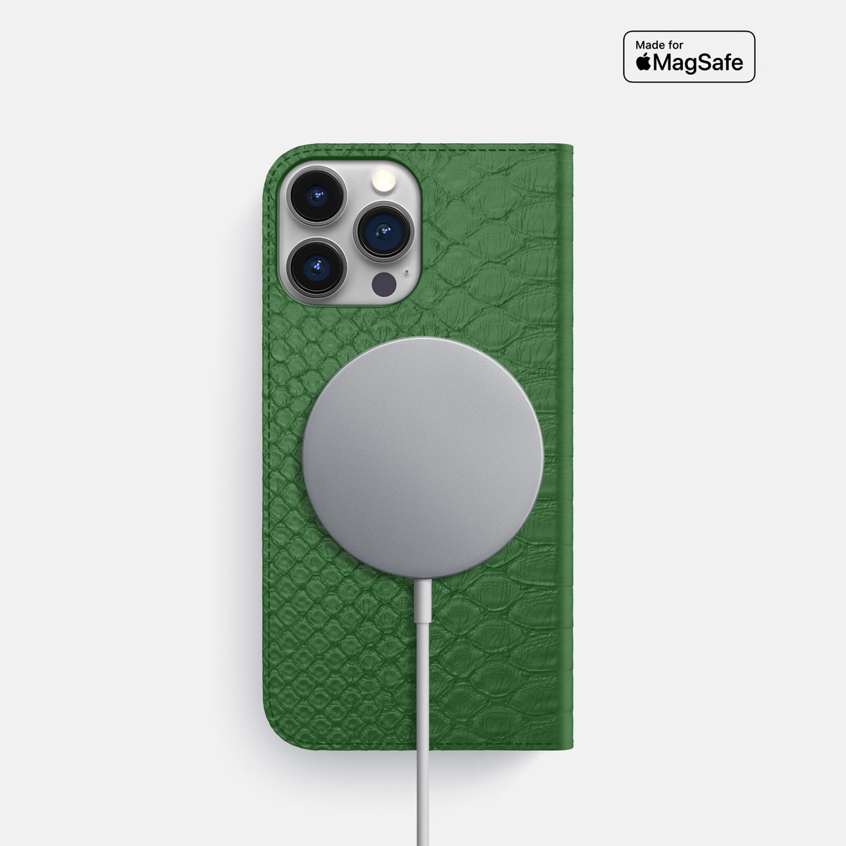 Green iPhone 16 Pro Folio Case Python -3 | Green