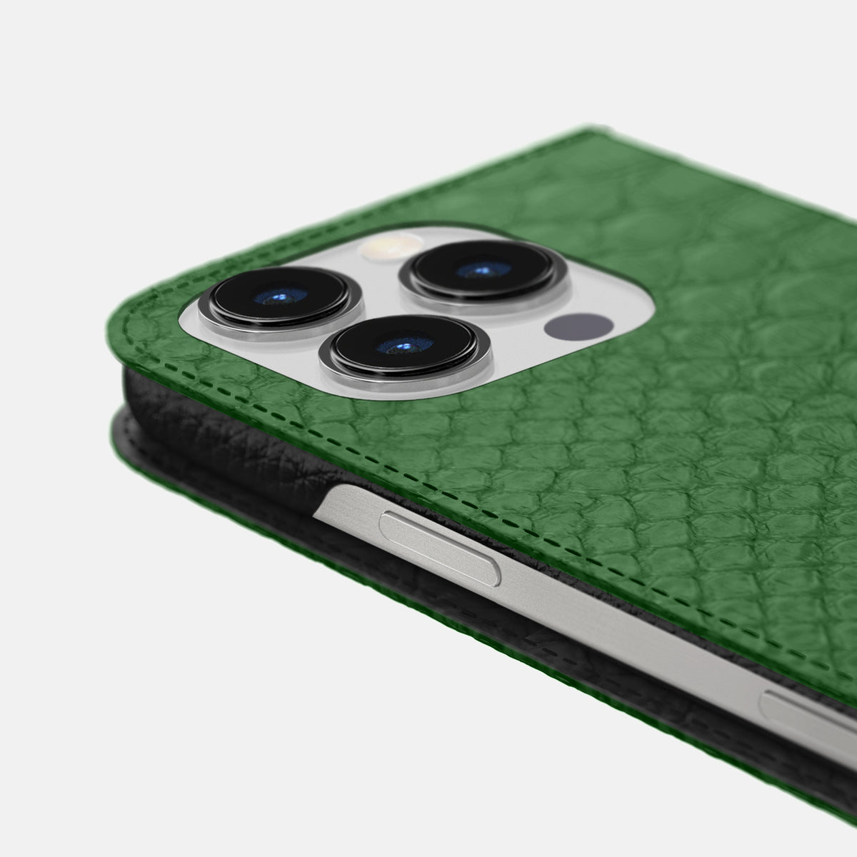 Green iPhone 16 Pro Folio Case Python -5 | Green