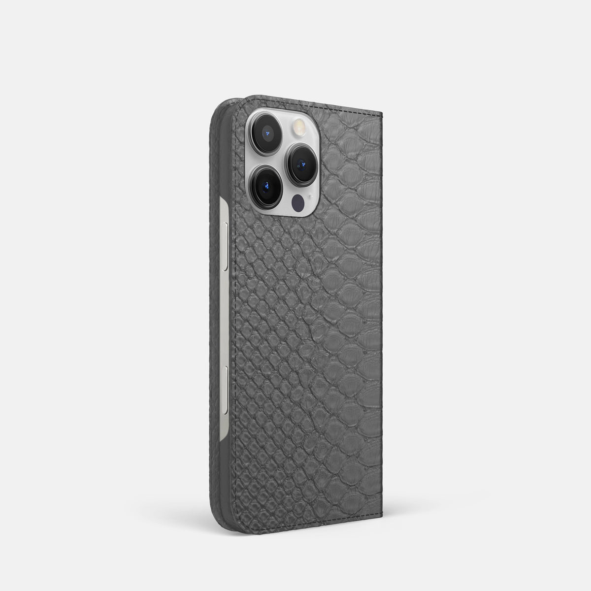 Grey iPhone 16 Pro Folio Case Python -1 | Grey
