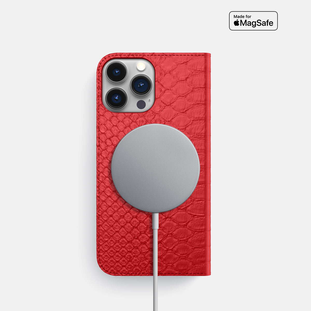 Red iPhone 16 Pro Folio Case Python -3 | Red