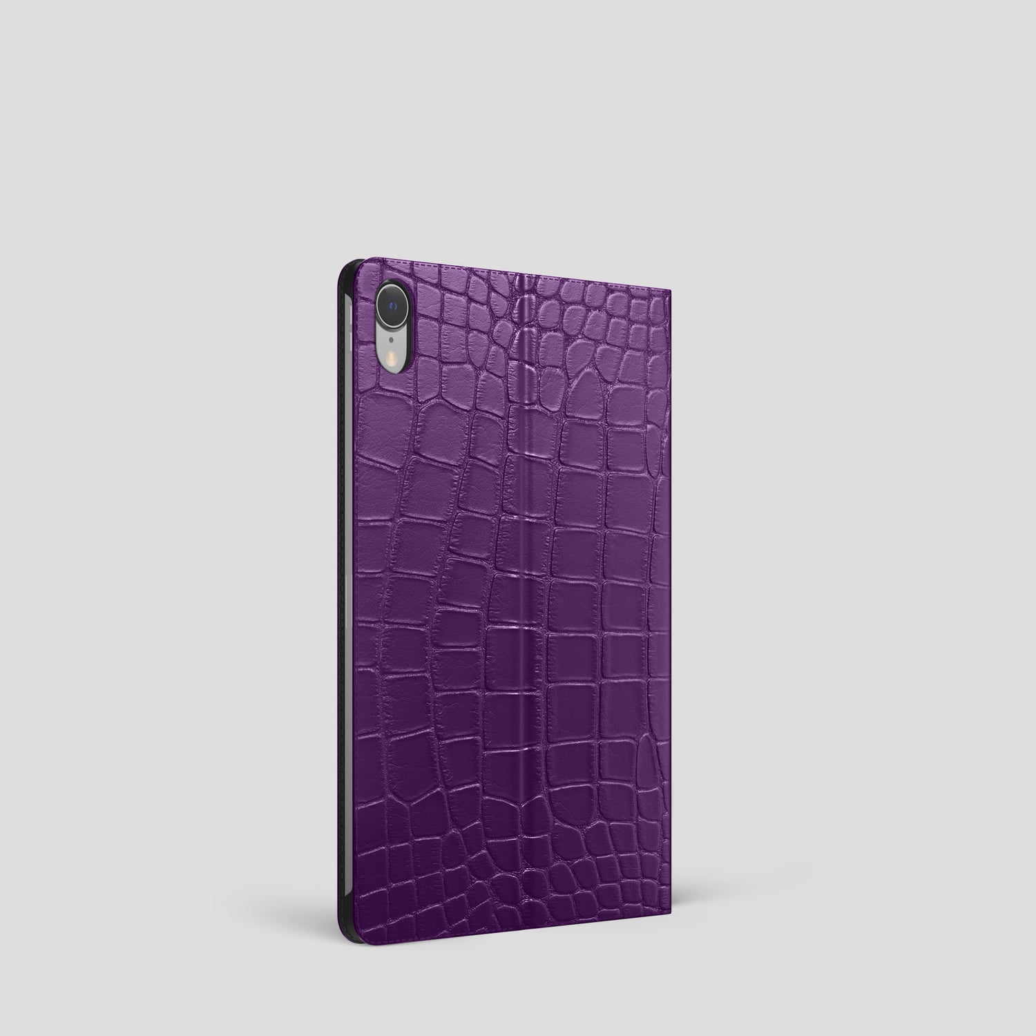 Purple Folio Stand Case For iPad mini (7th gen) Alligator -2 | Purple
