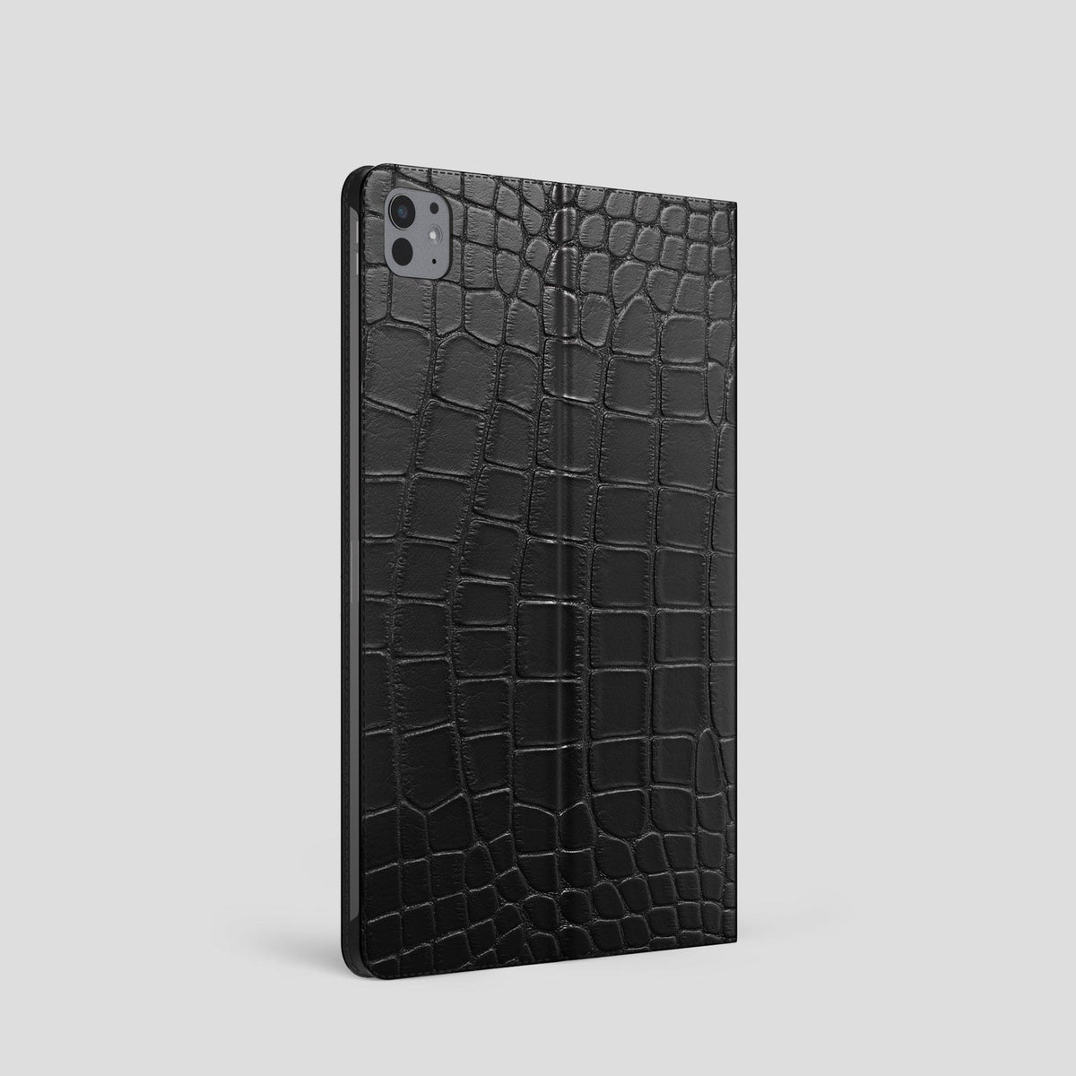 Black Folio Stand Case For iPad Pro 11-inch (5th gen) Alligator -2 | Black