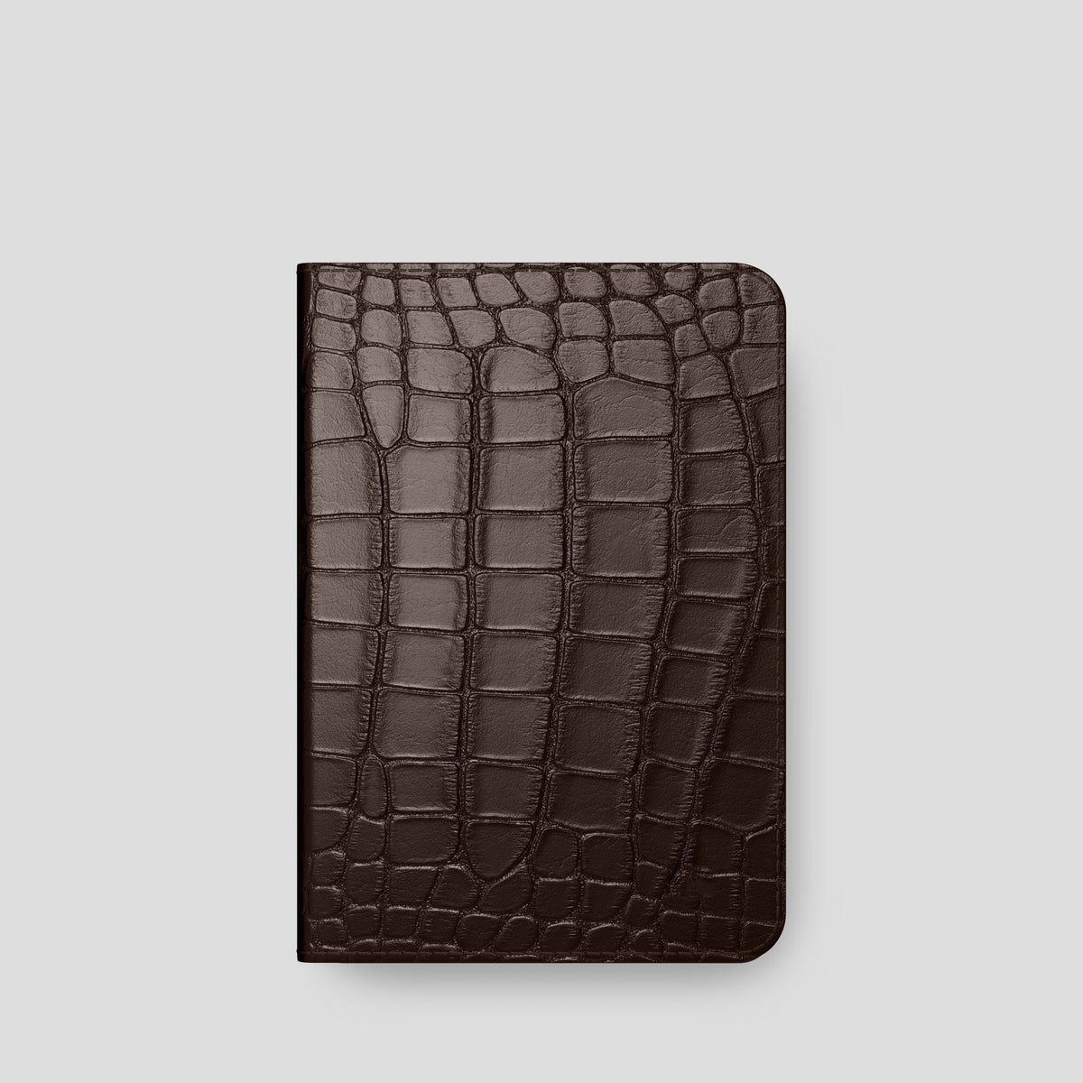 Dark Brown Folio Stand Case For iPad Pro 11-inch (5th gen) Alligator -6 | Dark-Brown