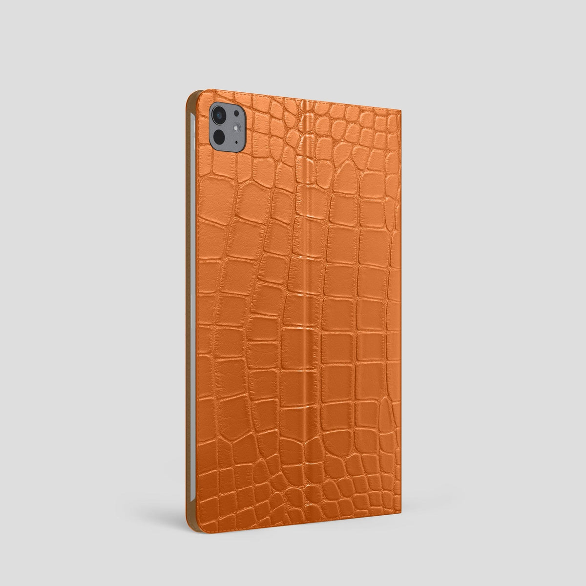 Orange Folio Stand Case For iPad Pro 11-inch (5th gen) Alligator -2 | Orange