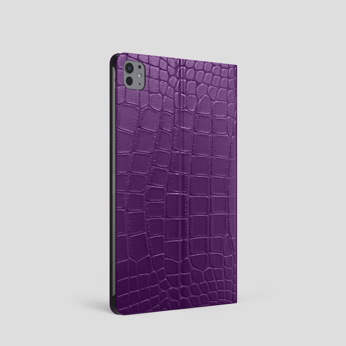 Purple Folio Stand Case For iPad Pro 11-inch (5th gen) Alligator -2 | Purple