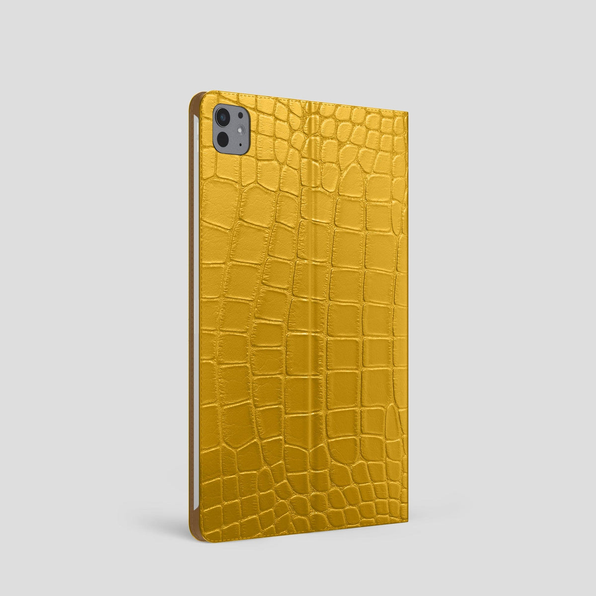 Yellow Folio Stand Case For iPad Pro 11-inch (5th gen) Alligator -2 | Yellow