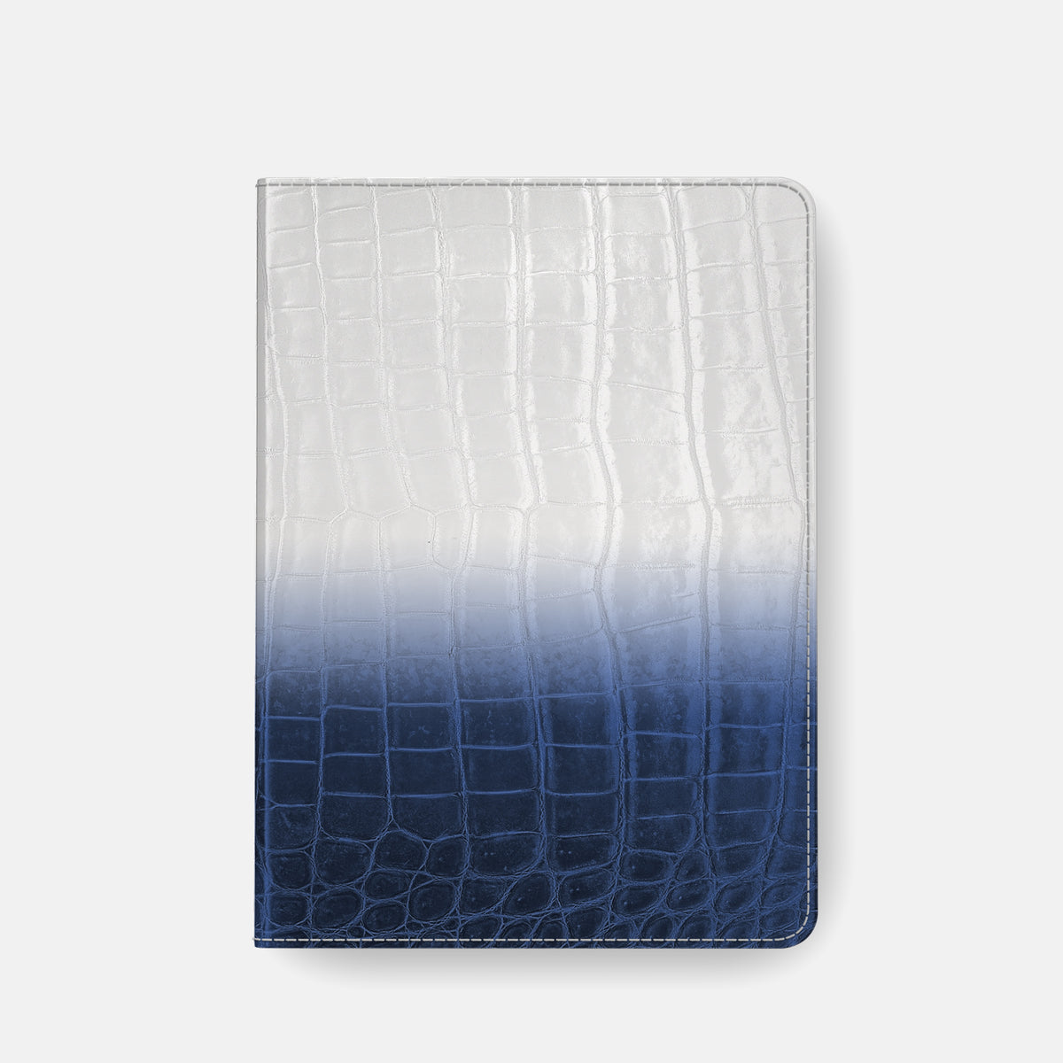 Navy Blue Folio Stand For iPad Pro 11-inch (5th gen) In Himalayan Crocodile -6 | Navy-Blue