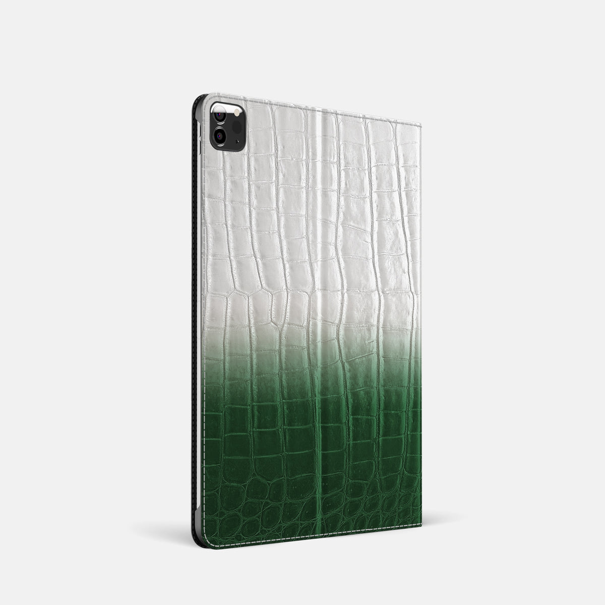 Green Folio Stand For iPad Pro 11-inch (5th gen) In Himalayan Crocodile -2 | Green